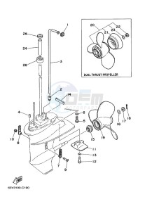 9-9FMHL drawing PROPELLER-HOUSING-AND-TRANSMISSION-2