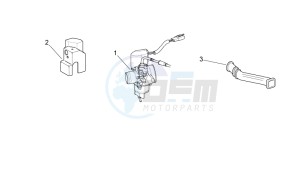 Scarabeo 50 2t drawing Carburettor cpl