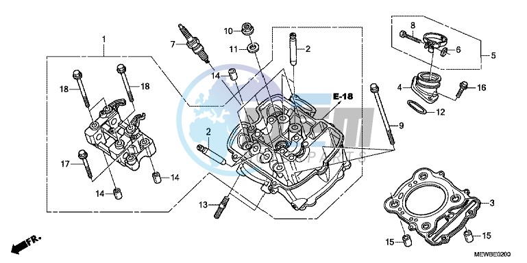 FRONT CYLINDER HEAD