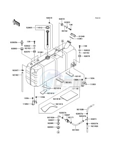 MULE 4010 TRANS 4x4 DIESEL KAF950GCF EU drawing Fuel Tank