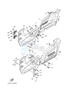 YXM700E YXM700PHF VIKING EPS HUNTER (1XPL) drawing SIDE COVER