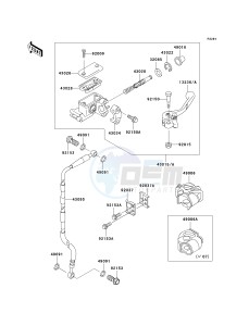 KX 65 A [KX65 MONSTER ENERGY] (A6F - A9FA) A9FA drawing FRONT MASTER CYLINDER