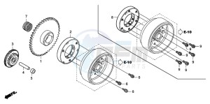 ANF125T drawing STARTING CLUTCH