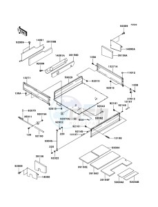 MULE 3010 DIESEL 4x4 KAF950B7F EU drawing Carrier(s)