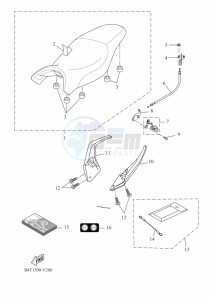 TRACER 700 MTT690-U (B5T1) drawing SEAT