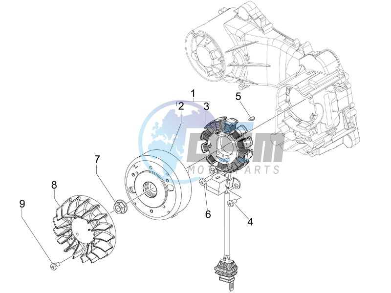 Flywheel magneto