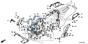 GL1800CF F6C ED drawing REAR FENDER