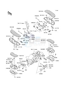 VN 1700 B [VULCAN 1700 VOYAGER ABS] (9FA) B9F drawing FOOTRESTS