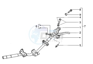 Runner VX-VXR 125-180 125 drawing Rear brake control