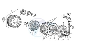 SENDA R X-RACE - 50 CC VTHSR1A1A drawing CLUTCH