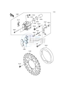 KLX250 KLX250SGF XX (EU ME A(FRICA) drawing Front Brake