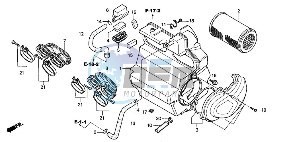 AIR CLEANER (CB600F3/4/5/6)