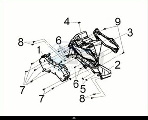 CRUISYM a 300 (LV30W3-EU) (M3) drawing SPEEDOMETER