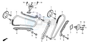 XL125V VARADERO drawing CAM CHAIN/TENSIONER