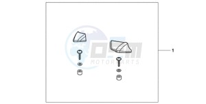 NT700VA UK - (E / MKH) drawing PILLION ARMREST SET