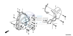 NC700XAD NC700X ABS Europe Direct - (ED) drawing A.C. GENERATOR COVER