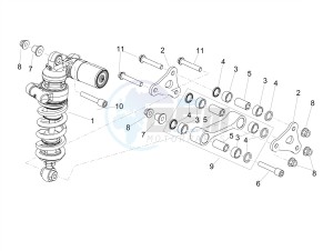 TUONO 1100 V4 FACTORY E4 SUPERPOLE ABS (APAC) drawing Rear shock absorber