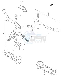 GZ125 (P4) drawing HANDLE LEVER