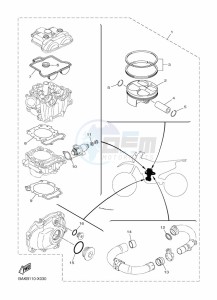 WR250F (BAKJ) drawing PISTON REBUILT KIT