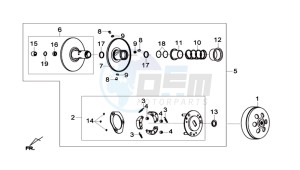 GTS 125I 2014 ABS drawing DRIVE PULLEY