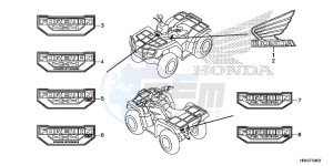 TRX500FE2G TRX500 Europe Direct - (ED) drawing MARK/ EMBLEM