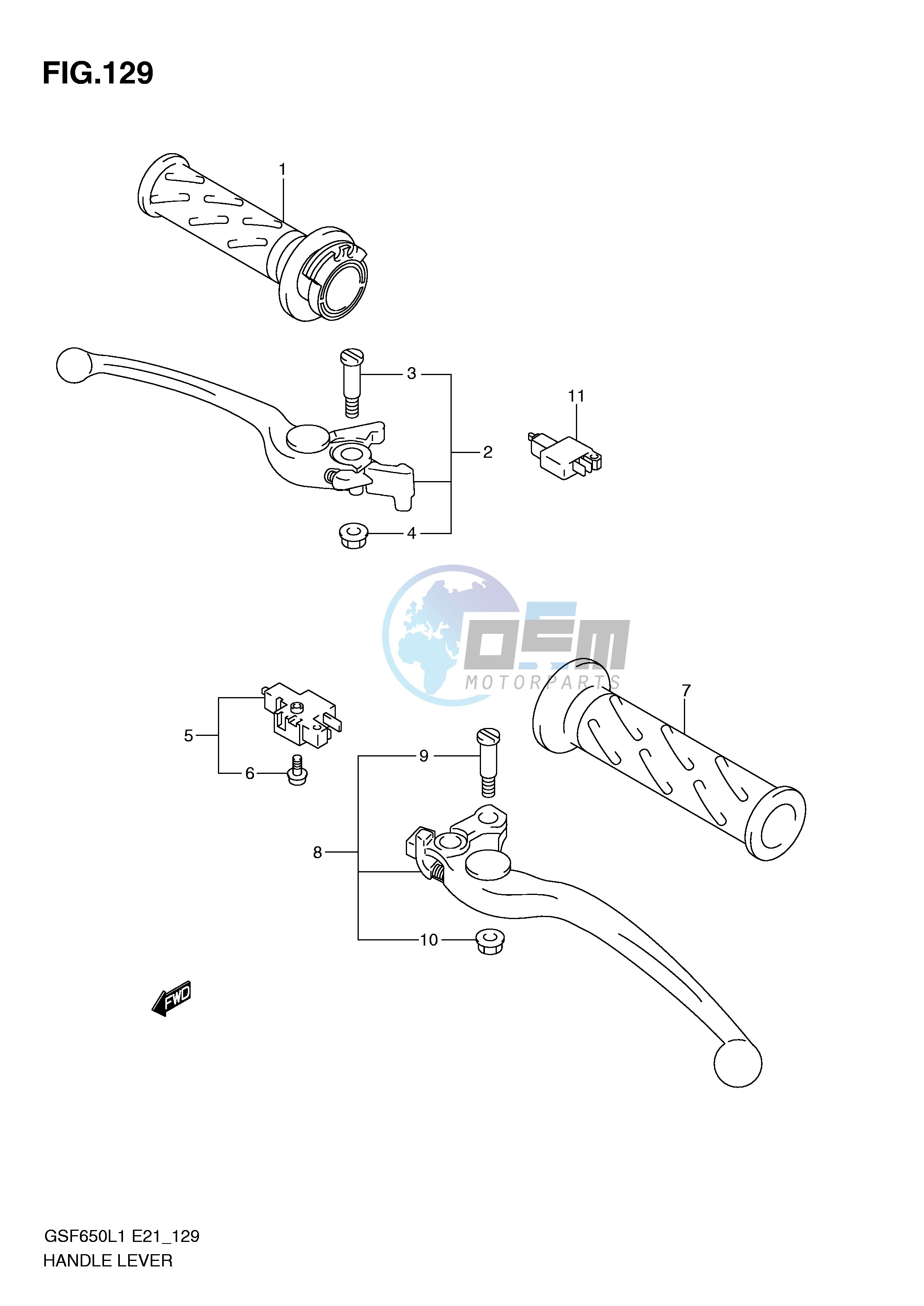 HANDLE LEVER (GSF650AL1 E21)