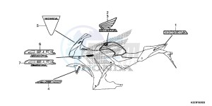 CBR250RAF CBR250RA Europe Direct - (ED) drawing MARK (1)