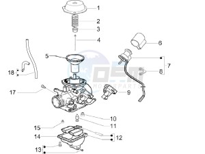 S 150 4T Vietnam drawing Carburetor components