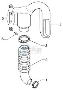 X9 180 Amalfi drawing Belt cooling tube - Intake tube