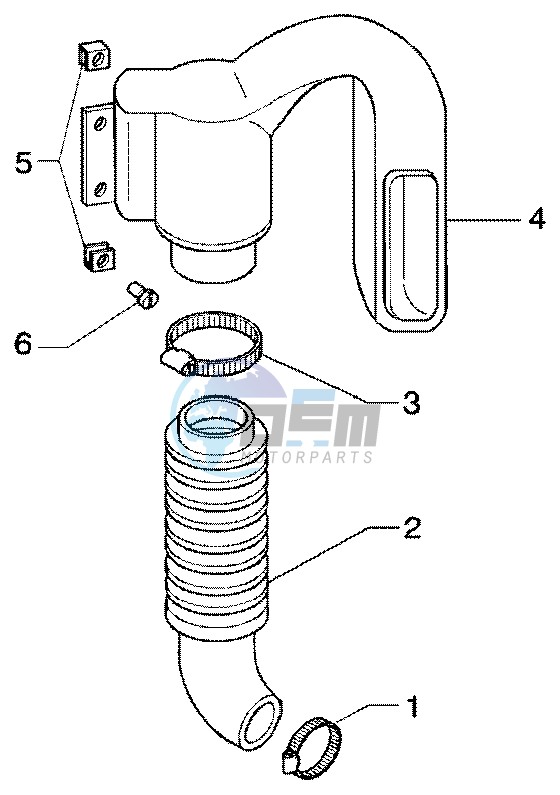 Belt cooling tube - Intake tube