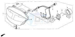 SH50 drawing HEADLIGHT