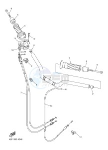 FZ8-S ABS FZ8 FAZER (ABS) 800 (1BD5 1BD7) drawing STEERING HANDLE & CABLE