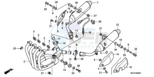 CBF1000S9 Europe Direct - (ED) drawing EXHAUST MUFFLER