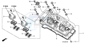 CBR1000RRA Korea - (KO) drawing CYLINDER HEAD COVER