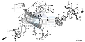 NC700XDE NC700XD 2ED - (2ED) drawing RADIATOR