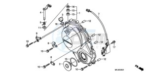 CBR600RA9 BR / ABS MME - (BR / ABS MME) drawing RIGHT CRANKCASE COVER (CBR600RR9,A/RA9,A)