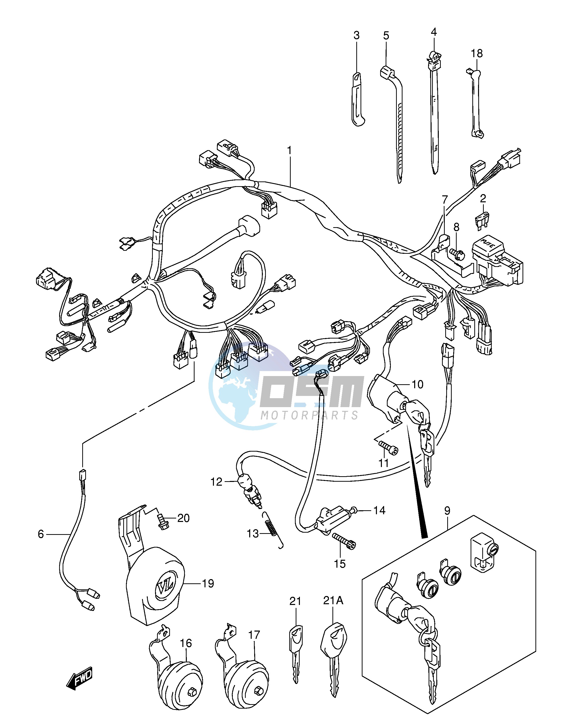 WIRING HARNESS (MODEL Y K1 K2)