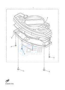 YZF-R6 600 R6 (2CXB 2CXC) drawing METER