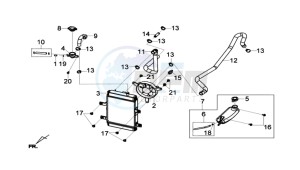 JOYMAX 125 I ABS drawing RADIATOR