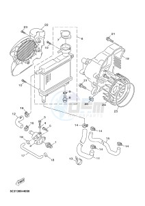 YN50FU NEO'S 4 (2AC9 2AC9 2AC9) drawing RADIATOR & HOSE