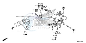 TRX500FA6H Europe Direct - (ED) drawing STEERING SHAFT (EPS)