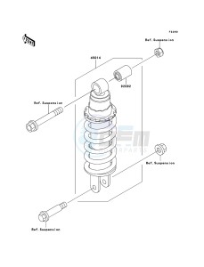 KLE500 KLE500-B1P GB XX (EU ME A(FRICA) drawing Shock Absorber(s)