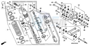 CRF450RA Australia - (U) drawing REAR CUSHION