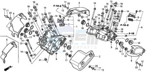 VT1100C2 drawing CYLINDER HEAD COVER