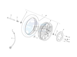 Liberty 125 4t 2v e3 drawing Front wheel