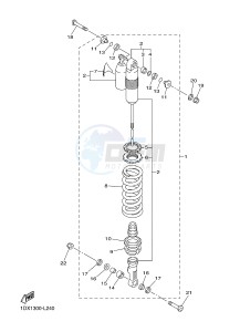 WR450F (1DXA) drawing REAR SUSPENSION