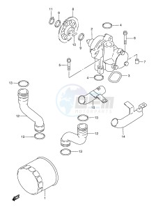 GSX750F (E2) drawing OIL PUMP