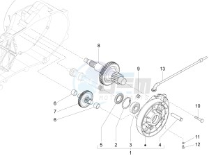 Liberty 50 iGet 4T 3V 25kmh E4 25km/h (EMEA) drawing Reduction unit