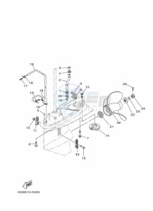 F100BETL drawing PROPELLER-HOUSING-AND-TRANSMISSION-2