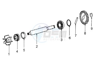 ELYSEO - 125 cc drawing WATER PUMP